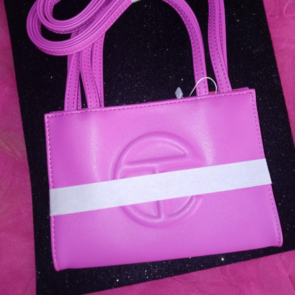 Pink fuschia telfar small bag